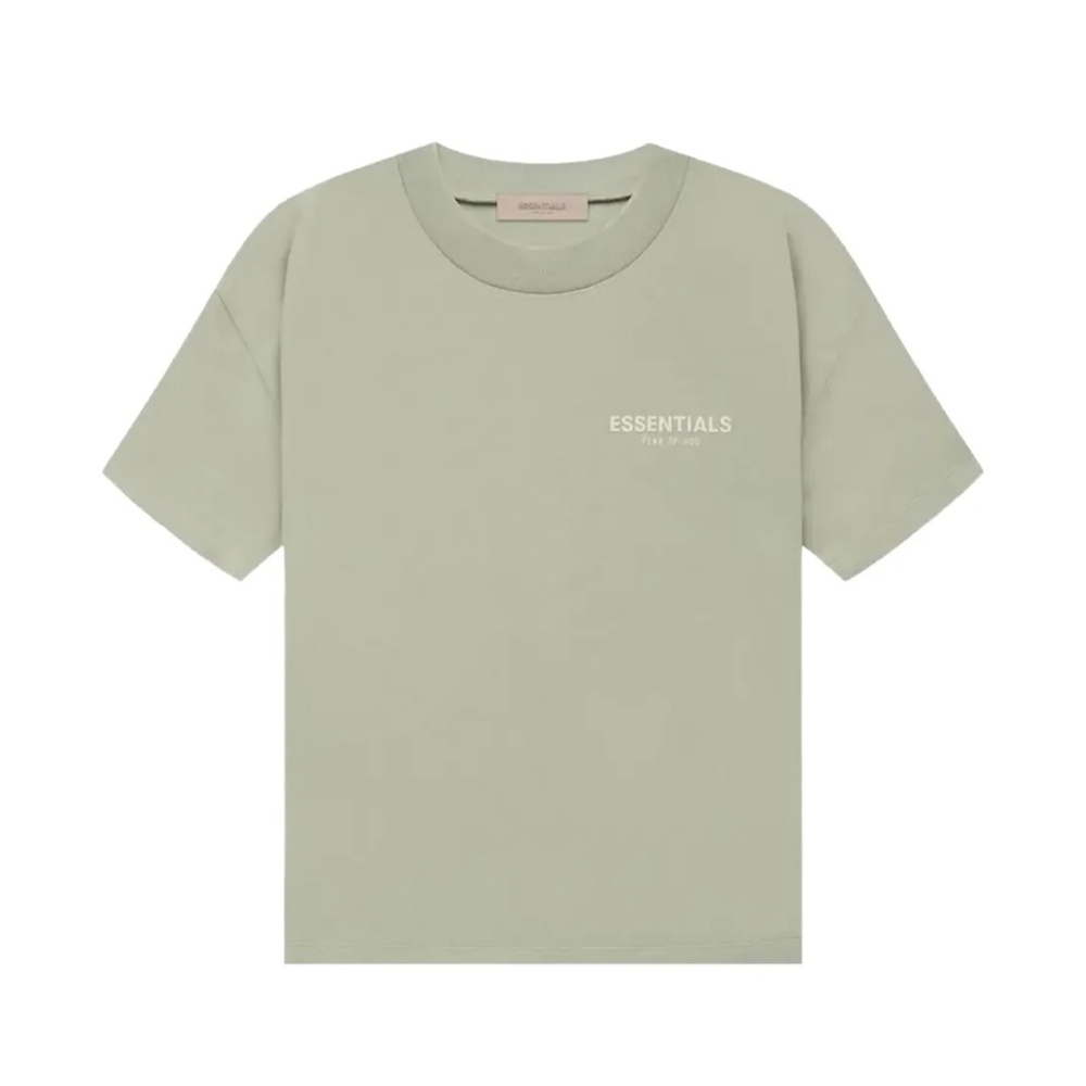 Fear of God Essentials Sage Green Short Sleeve Tee